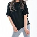 【ハイライン】 超ゆったり♪ 大人可愛い サマードルマンスリーブ  ブラック