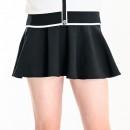 ハイウエスト 超ミニ丈フレアスカート　ブラック