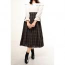 【ハイライン】 ラウンジガール系 冬の上質ドッキングワンピース 長袖　ホワイト系