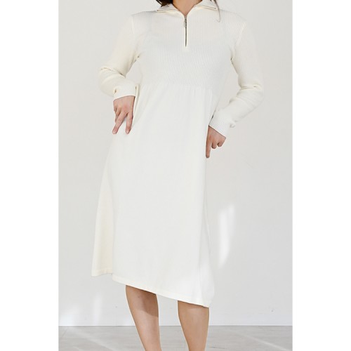 【ハイライン】 男の娘セットアップ 〜大人ギャル系お姉さんワンピース〜　ホワイト