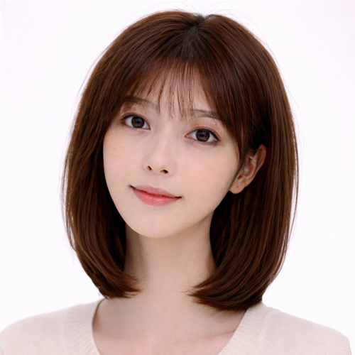 ナチュラルボブウィッグ 【ミドルラインWig】