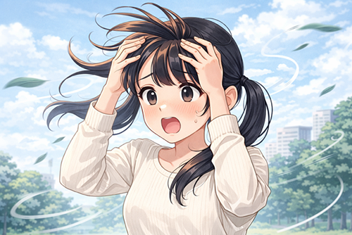 前髪の乱れは&hellip;