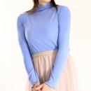【ハイライン】 超伸縮!! 春のメロウトップス ブルー系 長袖