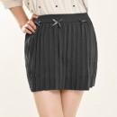 【4/30まで限定販売!!】 超伸縮!! ガーリーボックス ミニスカート ブラック + ストッキング