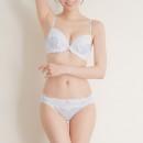 【女装サイズ】 清楚系レース　サマーブラショーツセット ライトブルー