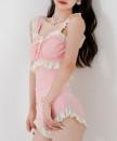 【伸縮性あり】  オシャレ水着 タイプ3 〜ガーリーワンピース〜