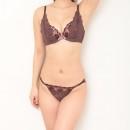 【女装サイズ】 セレブ系 ショルダーレイヤード ブラショーツセット