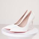 【即納】 10cmピンヒール 大人系セクシーパンプス ホワイト