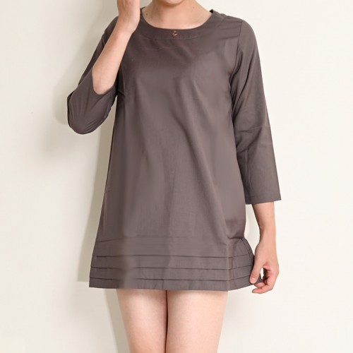 マッサージお姉さん系　チャームミニ丈ワンピース 長袖