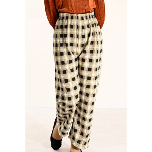 【ハイライン】 おしゃれ系チェックパンツ　スプリングカラー