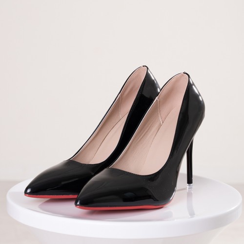 【即納】 10cmピンヒール 大人系セクシーパンプス ブラック